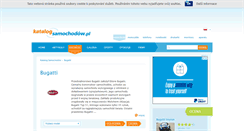 Desktop Screenshot of bugatti.katalog-samochodow.pl