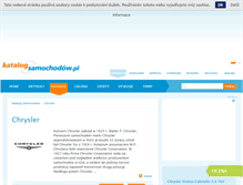 Tablet Screenshot of chrysler.katalog-samochodow.pl